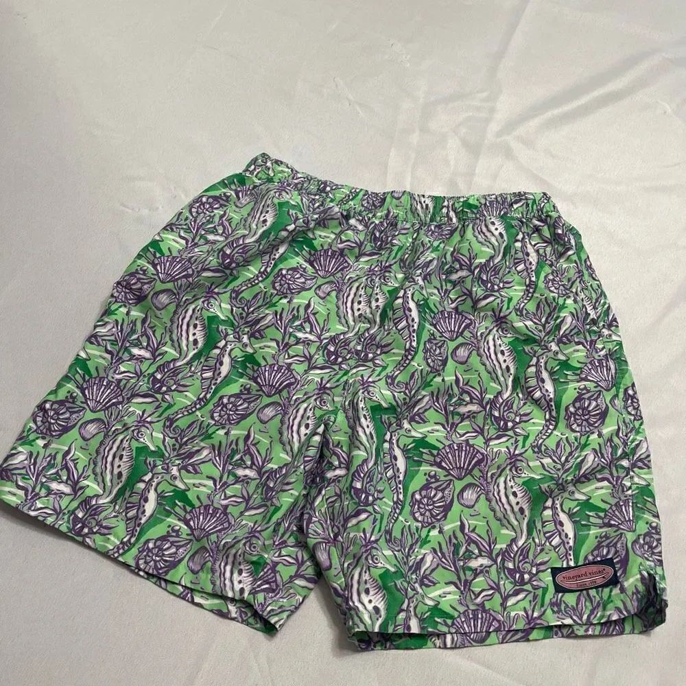 Vineyard Vines Seahorse Chappy Swim Trunks Size Medium